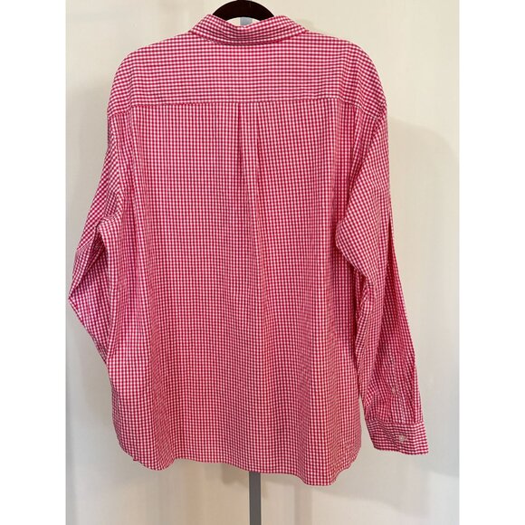 Vineyard Vines Mens Shirt Gingham Stretch Poplin Long Sleeve Button Down - Picture 8 of 13